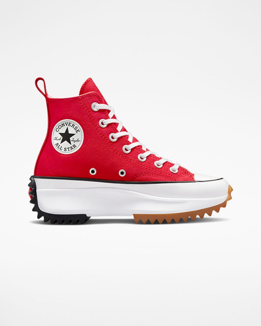 Men\'s Converse Run Star Hike High Top Platform Shoes Red / White / Black | AU EC480U
